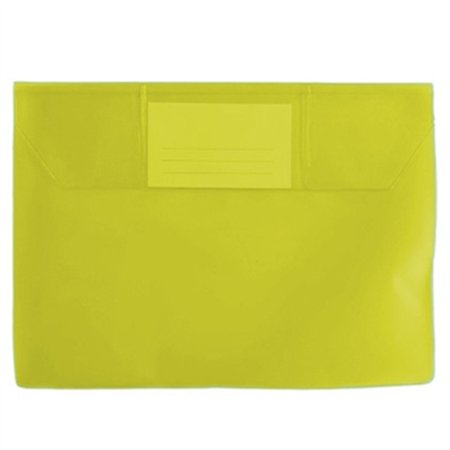 Bolsa 165x225mm A5 Envelope PVC Visor Amarelo 10un