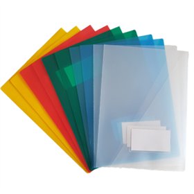 Classificador A4 Bolsa Interior Visor Etiqueta Sortido 10un