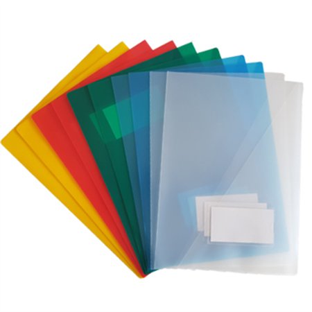Classificador A4 Bolsa Interior Visor Etiqueta Sortido 10un
