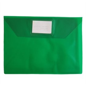 Bolsa 300x310mm A4 Envelope PVC Visor Transparente Verde