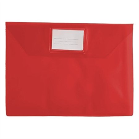 Bolsa 300x310mm A4 Envelope PVC Visor Transp Vermelho