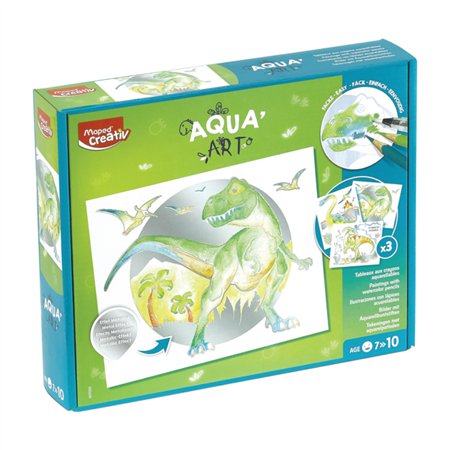 Caixa Pintura AquaArt Dinossauros