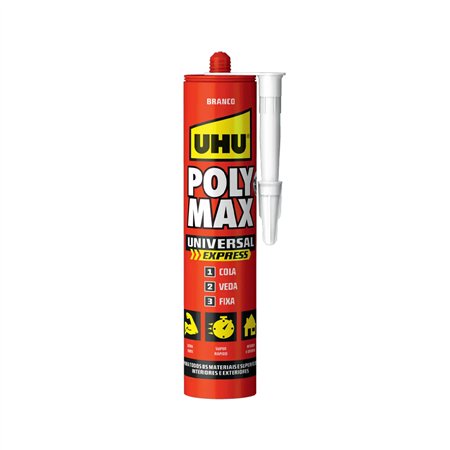 Cola e Veda Poly Max Universal Express Branco UHU 425g