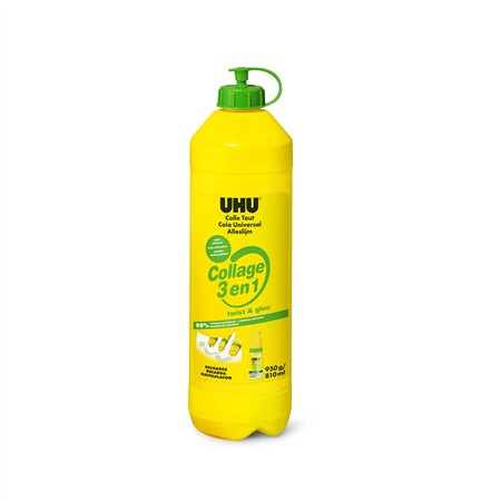 Cola Liquida 810ml UHU Twist Glue Renature Recarga