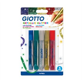 Cola Glitter Glue Metallic 5x10,5ml