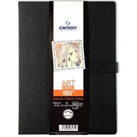 Caderno Canson Artbook 180º A4 96g 80Fls