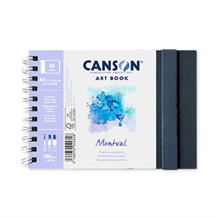 Caderno Canson Artbook Montval A5 300g 48Fls
