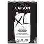 Bloco Espiralado Canson XL Dessin Noir A3 160g 40Fls