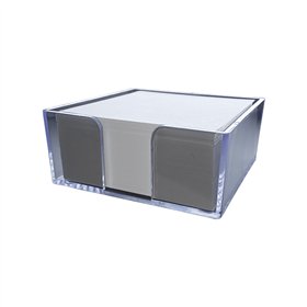 Base Suporte + Bloco Cubo 410Fls Papel Banco 100x105x45mm