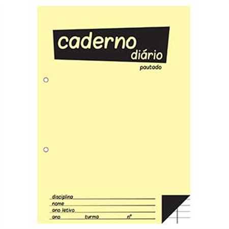 Caderno Diário B5 25x17,6cm Pautado 60g 40Fls 1un