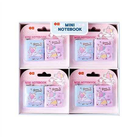 Bloco Notas Mini 35x39mm Sweet Unicorn 2un