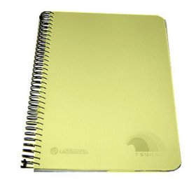 Caderno Espiral A5 Quadriculado Tsunami Amarelo 160Fls 1un