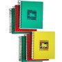 Bloco Notas A7 Quadriculado 100 Folhas Sortido Pack 6un