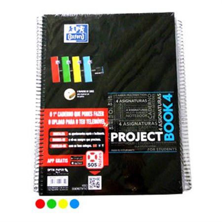 Caderno Espiral A4 Pautado Oxford Sortido 90g 120Fls