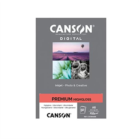 Papel 10x15cm 255g Foto Canson Premium Highgloss 50 Folhas