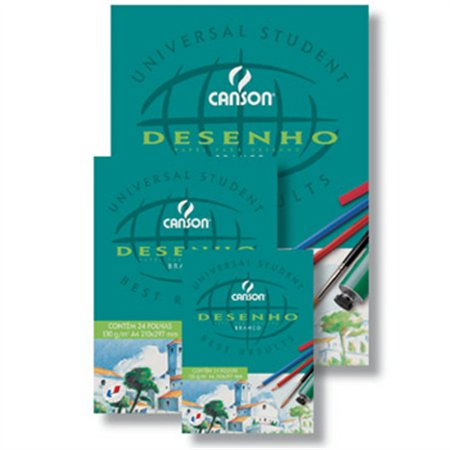 Bloco Desenho Canson A2 120g 24Fls