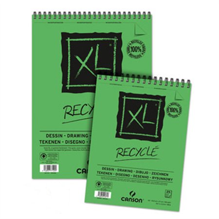 Bloco Espiralado Canson XL Recycle A4 160g 50Fls