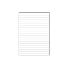 Caderno Papel Almaço A4 Pautado Branco s/Margem 5Fls