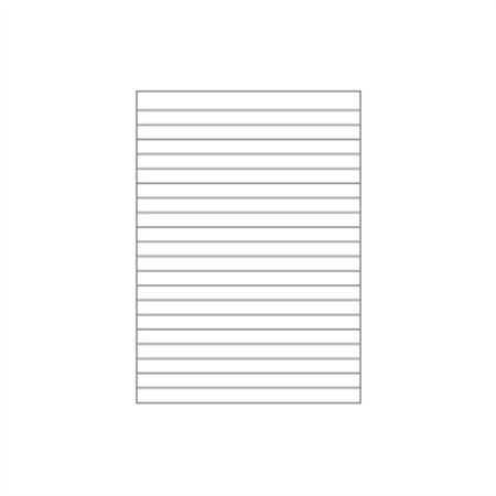 Caderno Papel Almaço A4 Pautado Branco s/Margem 5Fls