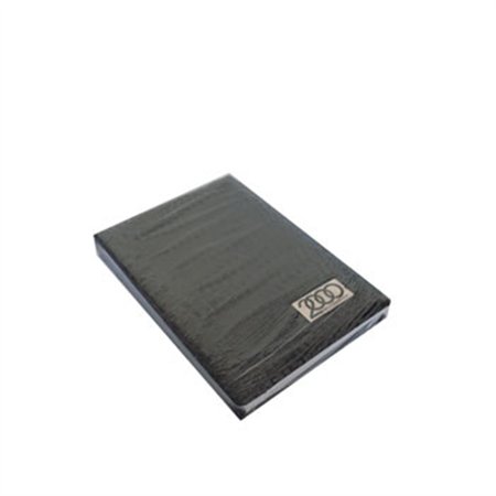 Bloco Notas Liso A5 Semi Pele Preto 200Fls