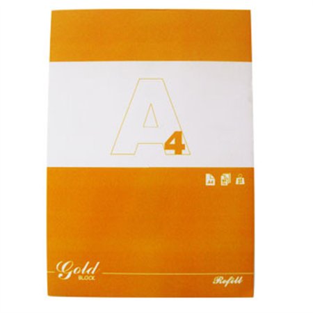 Recarga Papel A4 Liso 60g 4 Furos 80 Folhas