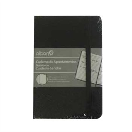 Bloco Notas Pautado 14x9cm Preto 96Fls