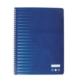 Caderno Espiral A4 Liso Azul European 80Fls 1un