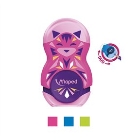 Afia Lápis 1 Boca c/Depósito+Borracha Maped Mini Loopy 1un