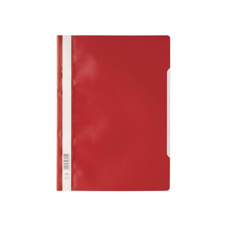 Classificador Capa Transparente Vermelho Durable 257303 1un
