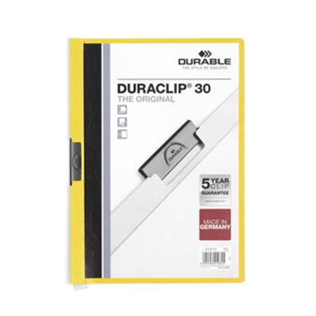 Classificador Clip Lateral Durable 2200 Amarelo