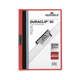Classificador Clip Lateral Durable 2200 Vermelho