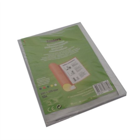 Classificador Capa Cristal c/Etiqueta Branco 10un