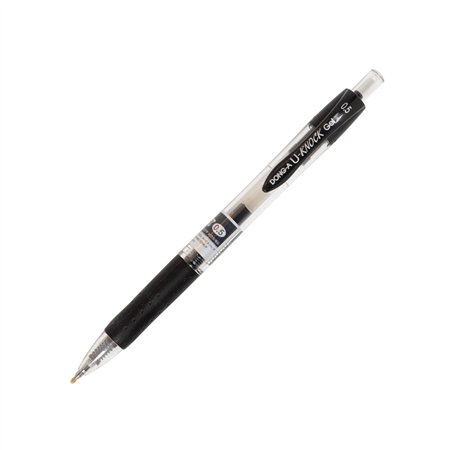 Esferográfica Gel Dong-A U-Knock M Retrátil Preto 0,5mm 12un