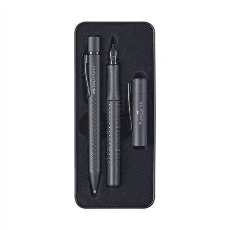 Esferográfica + Caneta Permanente Faber Castell Preto