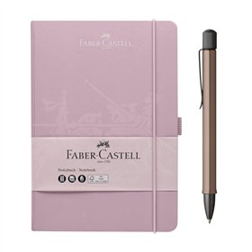 Esferográfica + Notebook A5 Rosa Faber Castell