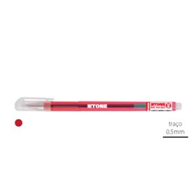 Esferográfica Gel EK Gtone Vermelho 0,5mm 1un