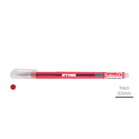 Esferográfica Gel EK Gtone Vermelho 0,5mm 1un