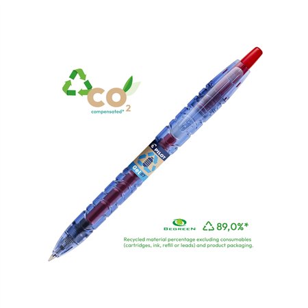 Esferográfica Gel Pilot B2P BG Retrátil Vermelho 0,7mm 1un