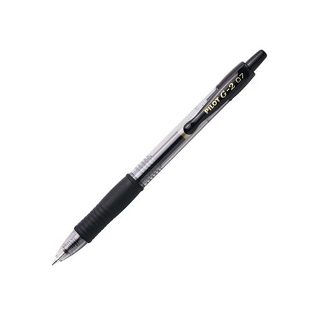 Esferográfica Gel Pilot G-2 Retrátil Preto 0,7mm 1un