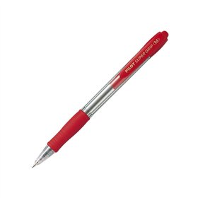 Esferográfica Pilot Super Grip M Retrátil Vermelho 1mm 1un