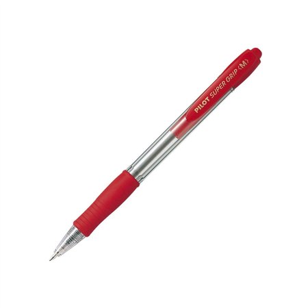 Esferográfica Pilot Super Grip M Retrátil Vermelho 1mm 1un