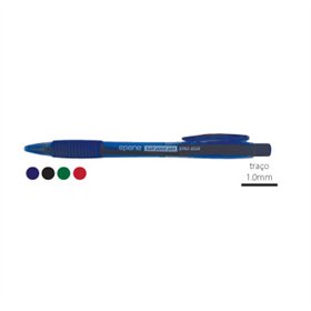Esferográfica EP01-0520 Ball Point Retrátil Azul 1mm 1un