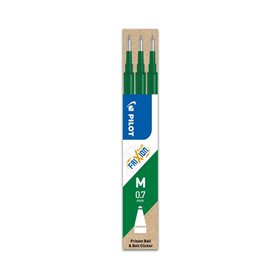 Recarga Gel Pilot Frixion Ball Clicker Verde 0,7mm 3un