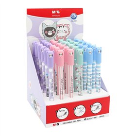 Esferográfica Gel  Little Kitty Apagável Azul 0,5mm Sortido