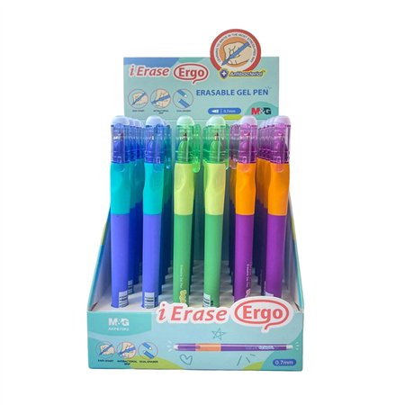 Esferográfica Gel Ergo Boys Apagável Azul 0,7mm Sortido 1un