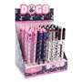 Esferográfica Gel Dogs Apagável Azul 0,7mm Corpo Sortido 1un