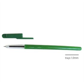 Esferográfica Ball Point Opaca Verde 1mm 50un