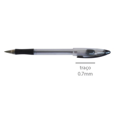 Esferográfica Gel AC1068-01 Preto 0,7mm 1un