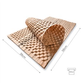 Papel Bolhas 58x38cm 70g Castanho 300un