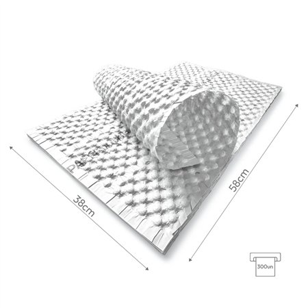 Papel Bolhas 58x38cm 70g Branco 300un